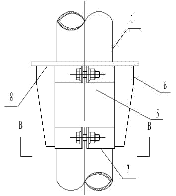 Method for grouting floor slab bushing hole reservation preembedding die and grouting die