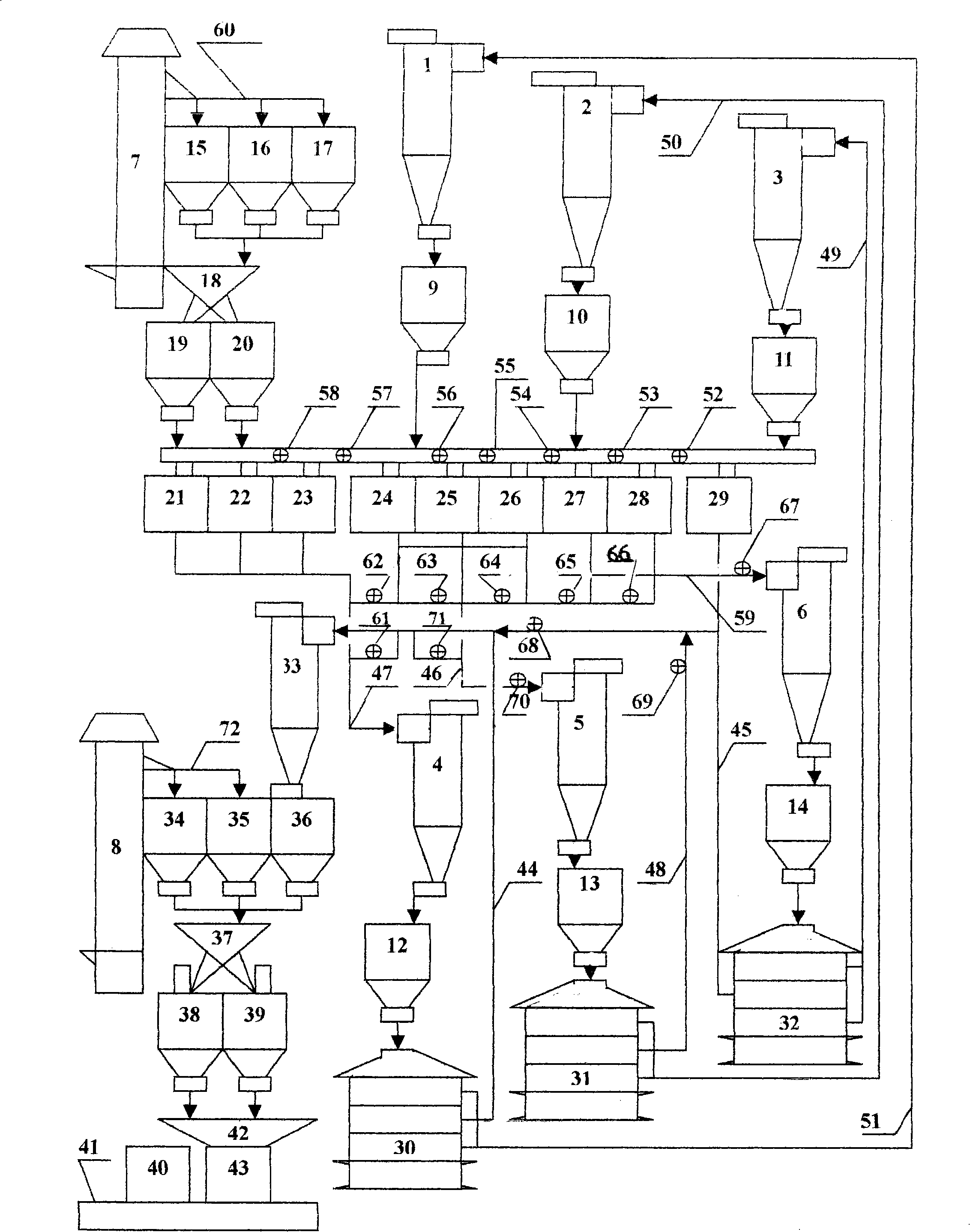 Elastic body fine crushing combined apparatus and collocation method