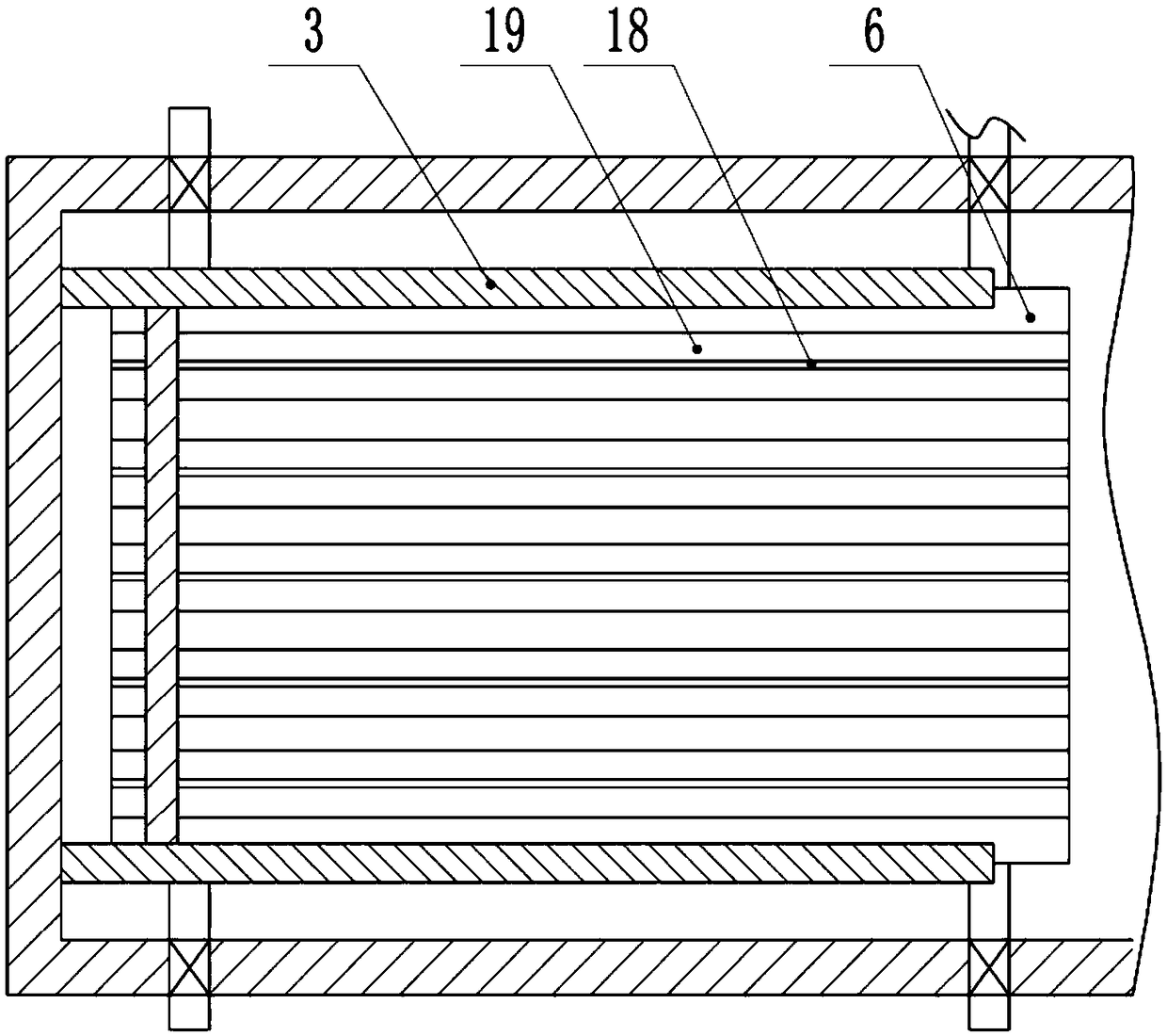 Solid chemical fertilizer drying device