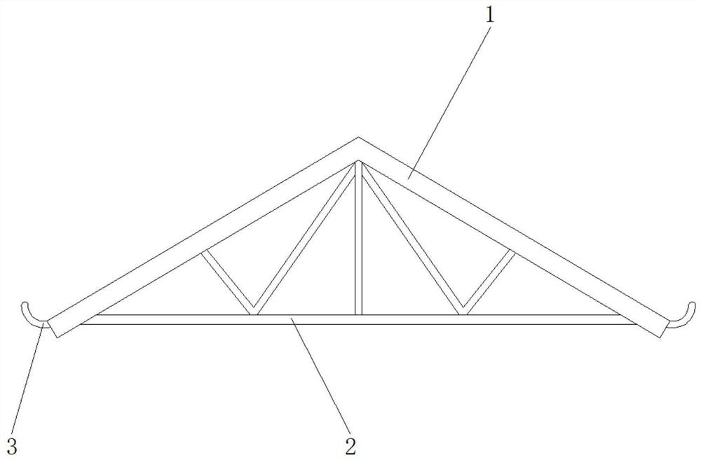 An energy-saving roof building structure with built-in solar photovoltaic panels