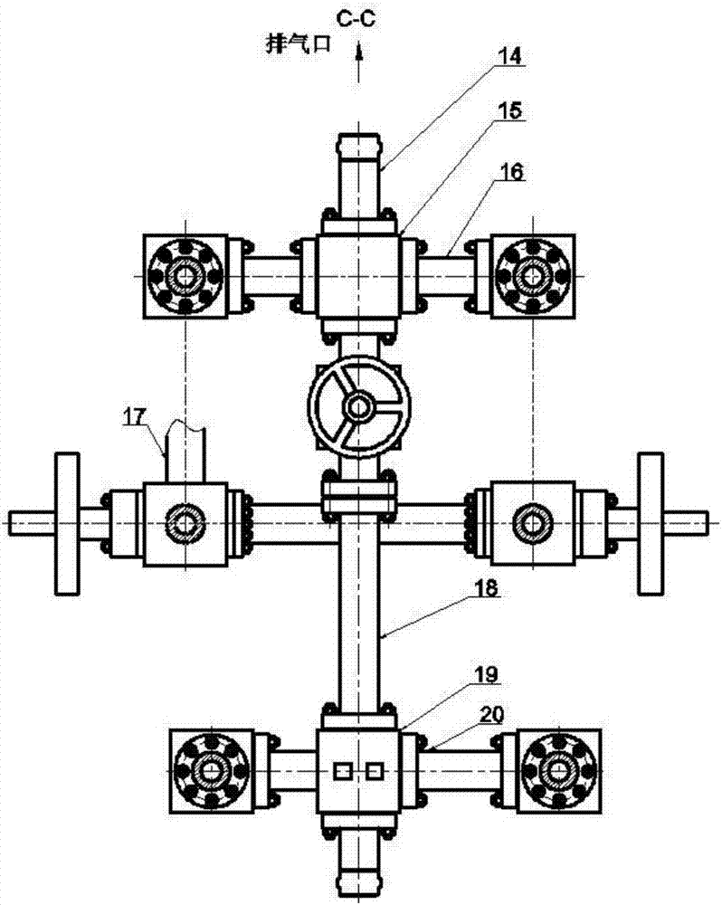 High-pressure flow rotating and filtering type natural gas sand remover