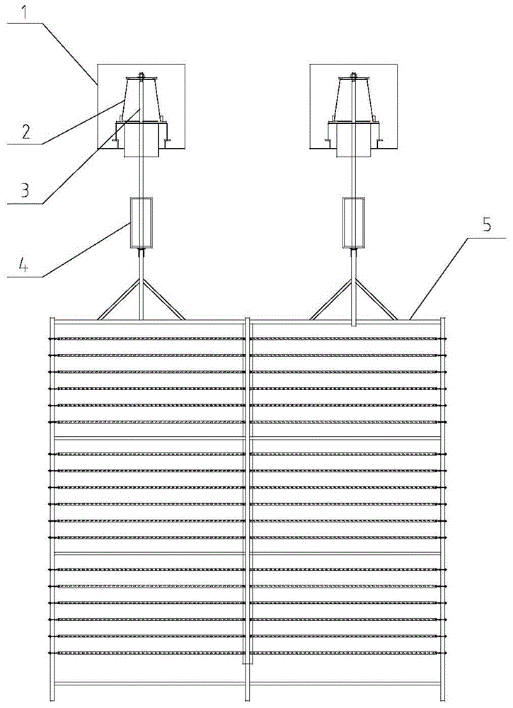 Cathode system and discharge method for wet electrostatic precipitator