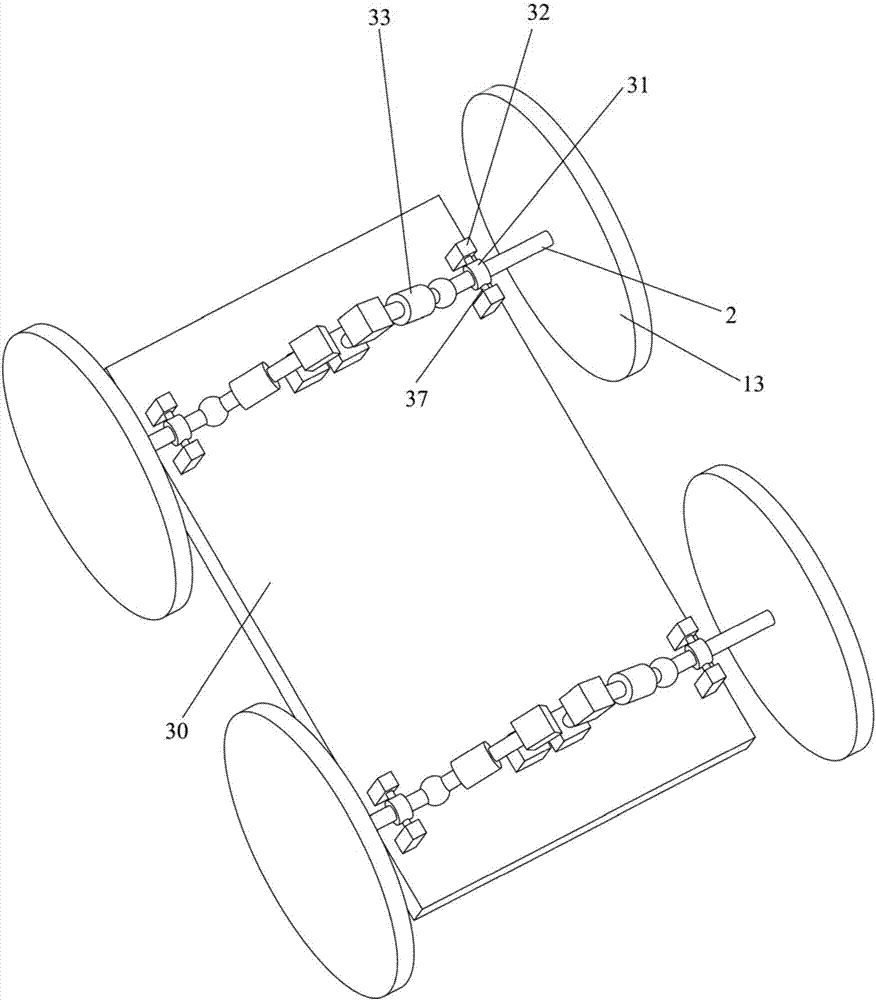 Soil loosening device for municipal gardens