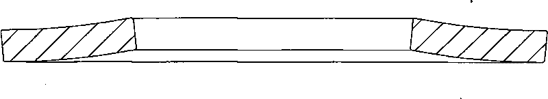 Cambered surface disc spring and manufacturing method thereof