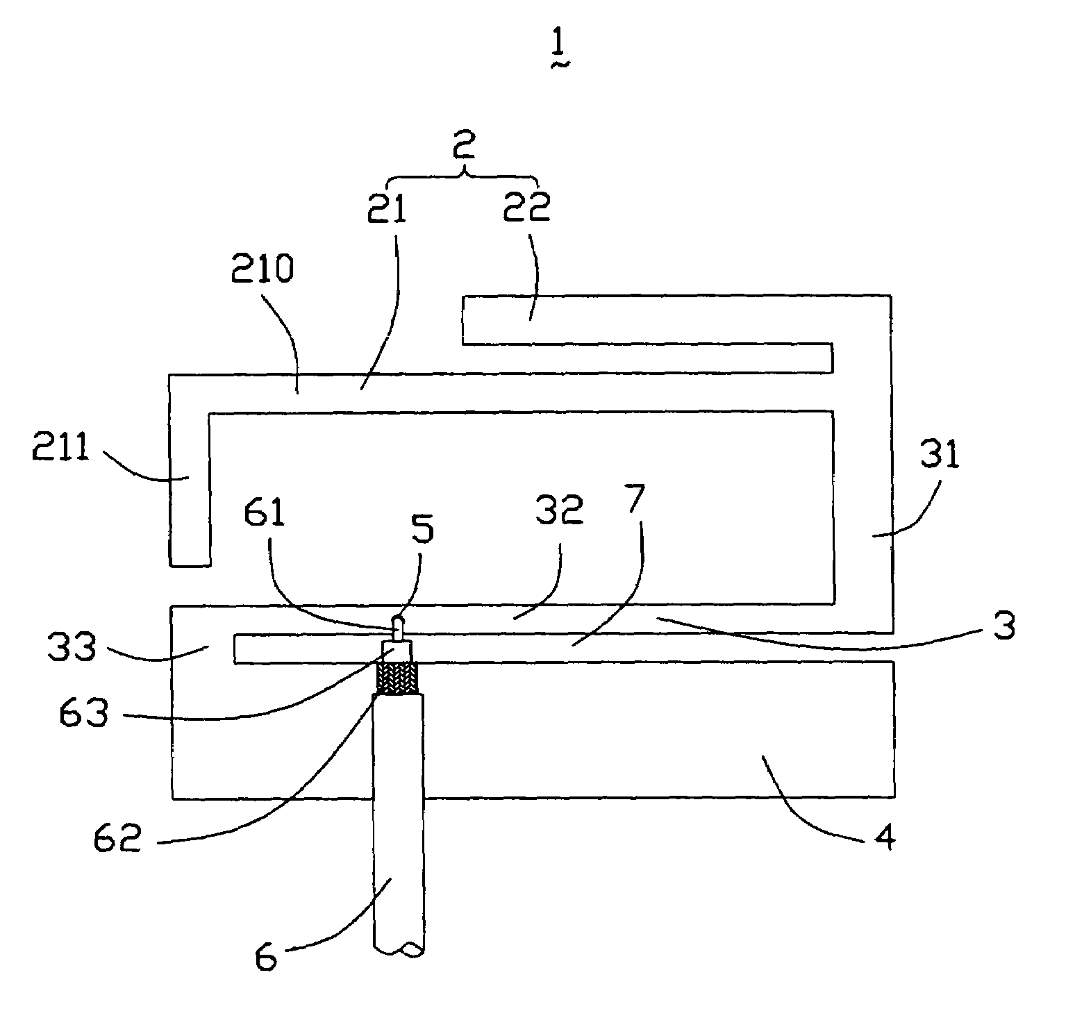 Planar inverted F antenna and method of making the same