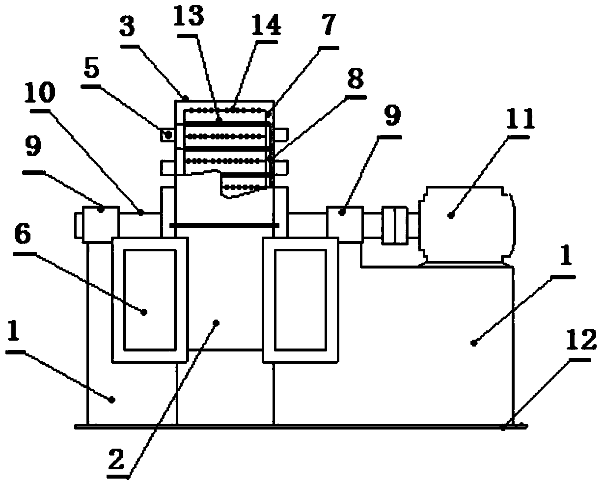 Dust and waste gas treatment device