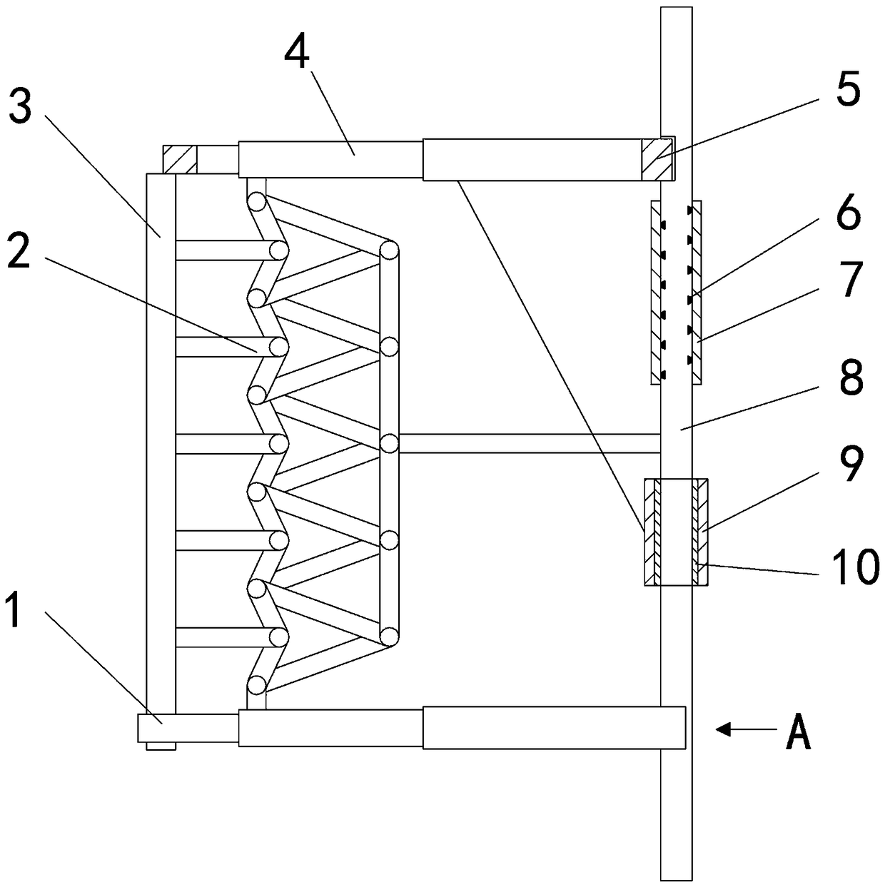 Retractable security door