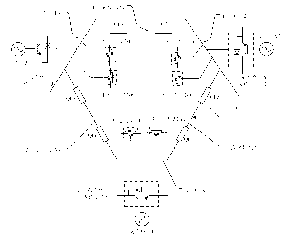 Closed-loop power distribution network system based on flexible direct current