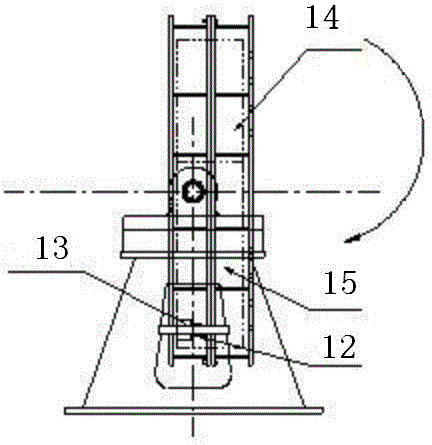 Processing method for rolling casting device