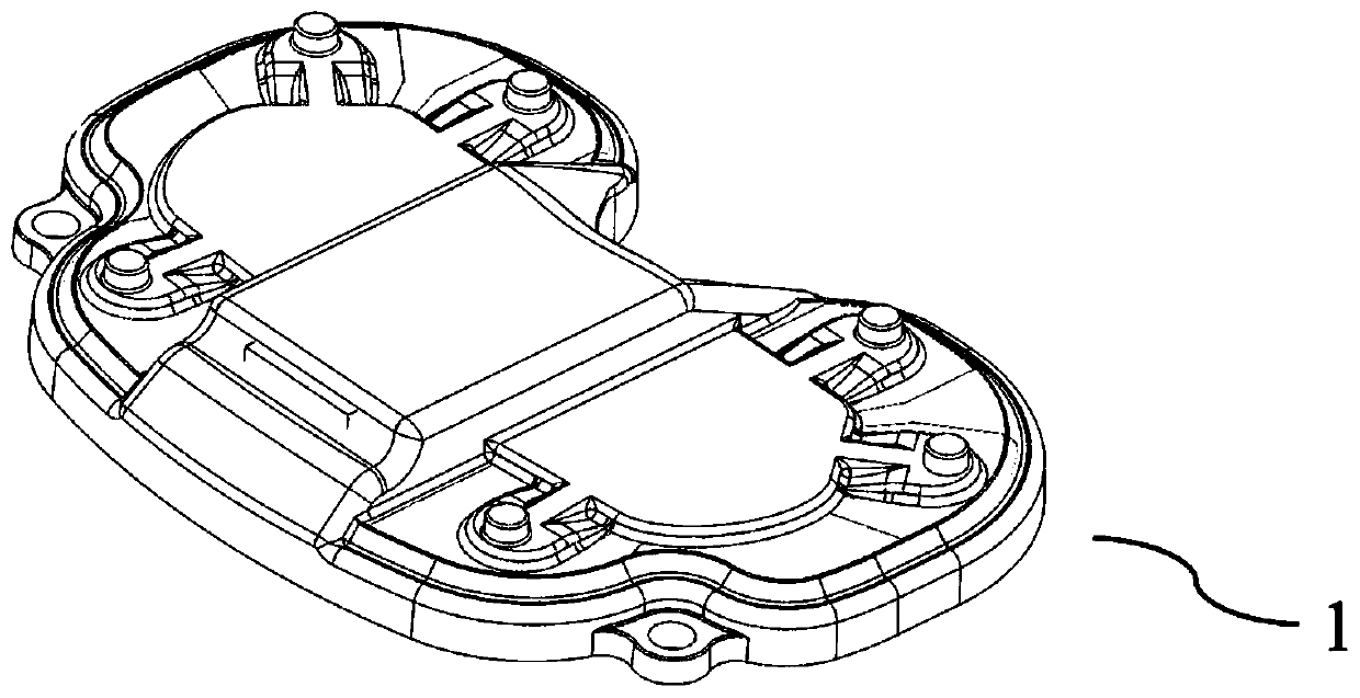 Knee joint soft tissue pressure measuring device, measuring system and measuring method