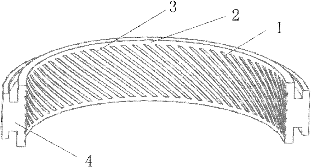 Wedge groove curvature sealing structure for dynamic and static gaps for nuclear main pump