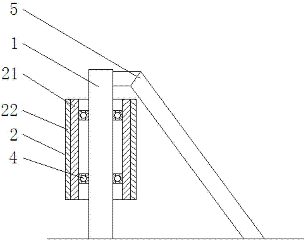 Mountain road protection railing