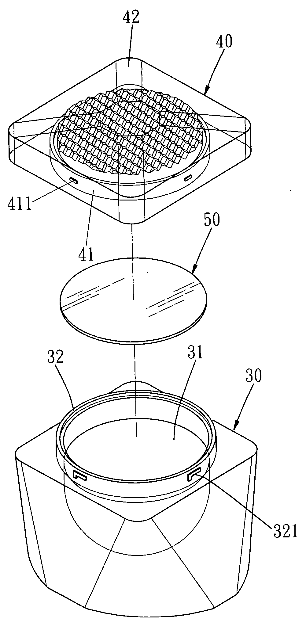 Cosmetics container having outstanding appearance