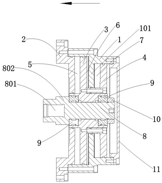 A broach mechanism for tool grinder spindle