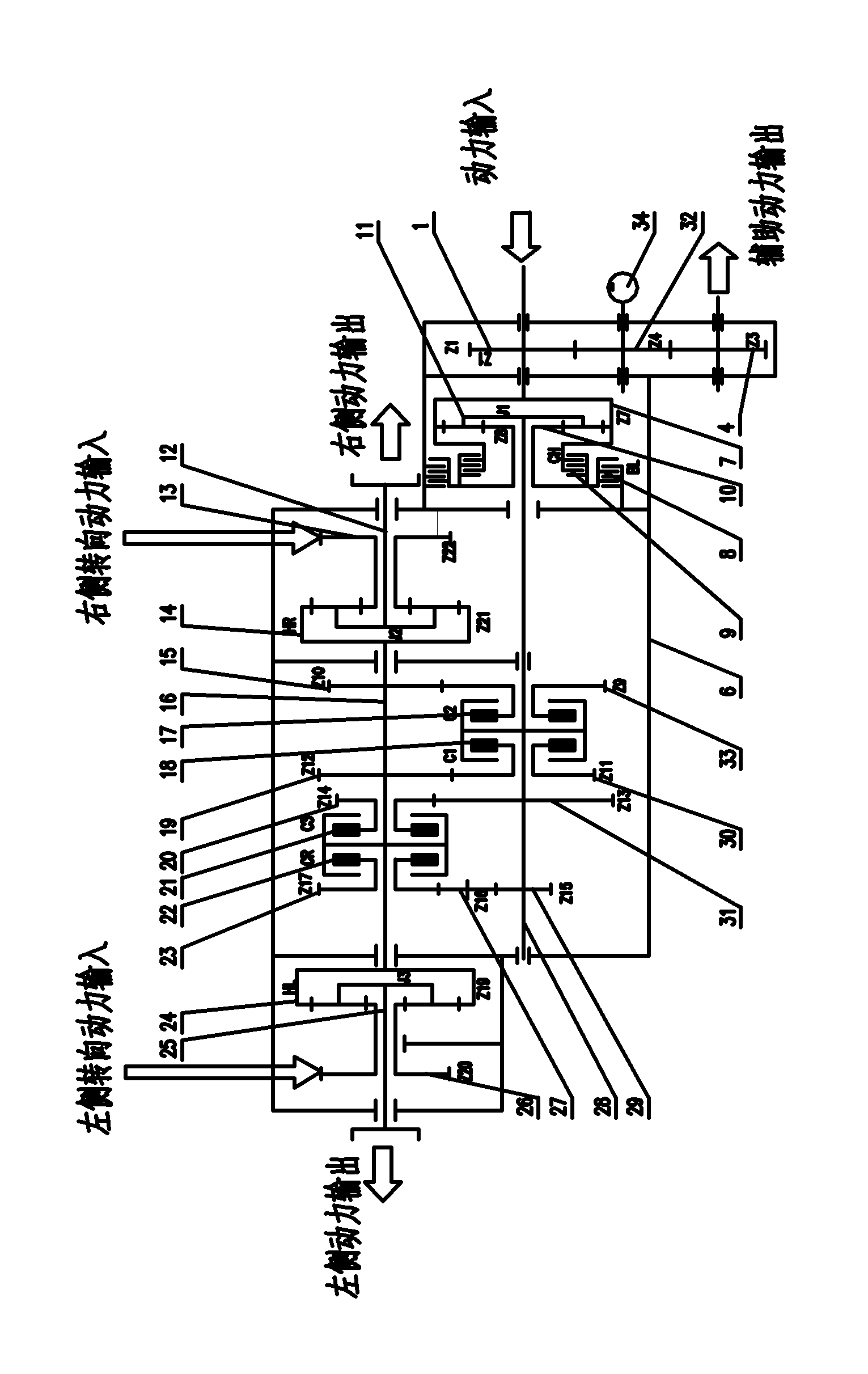 Double-wet type dead axle and planet compound type mechanical speed change mechanism used for high-speed vehicle