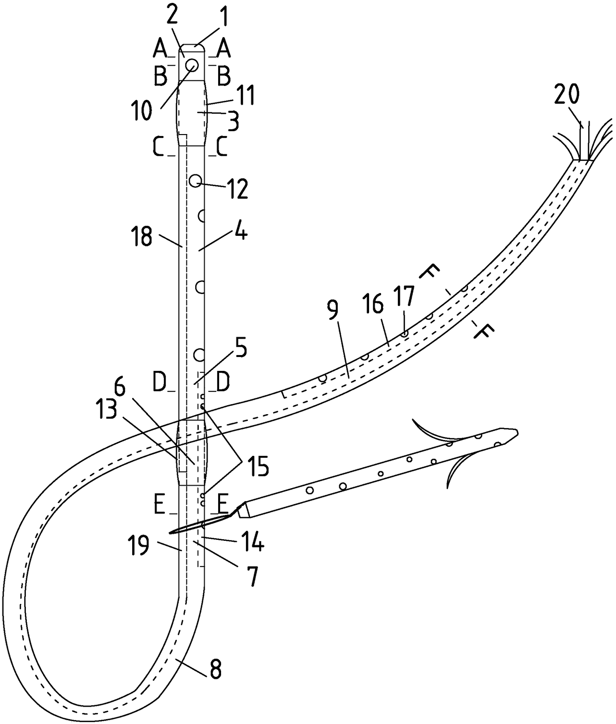 Bile-pancreatic drainage tube with stone balloon