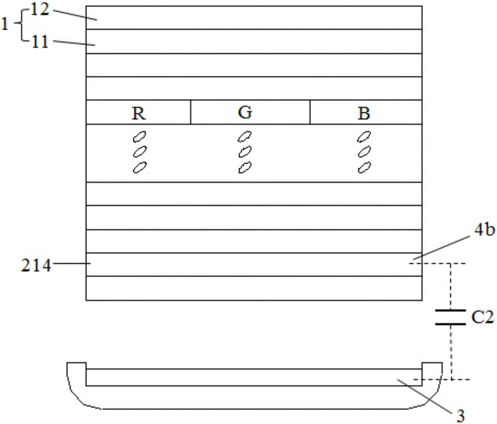 Outer-hanging touch display device with pressure-sensing touch function