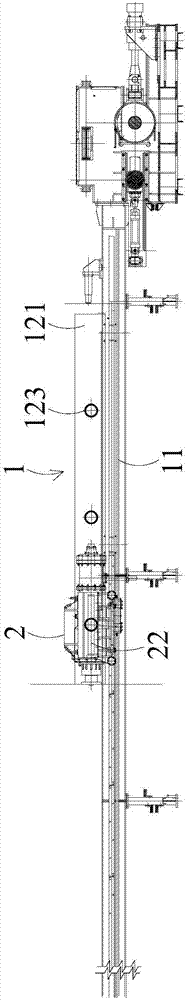 Mandrel trolley parking device and punching machine provided with the same