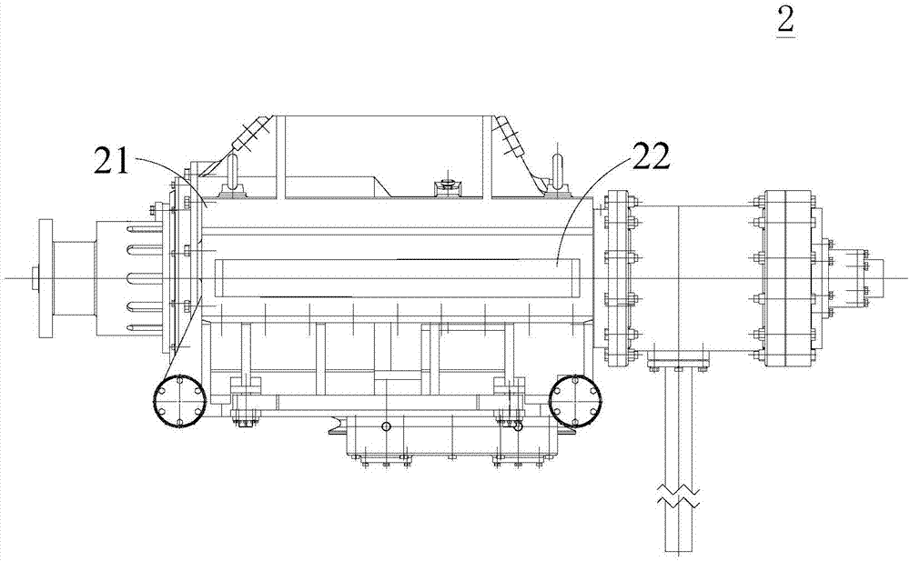 Mandrel trolley parking device and punching machine provided with the same