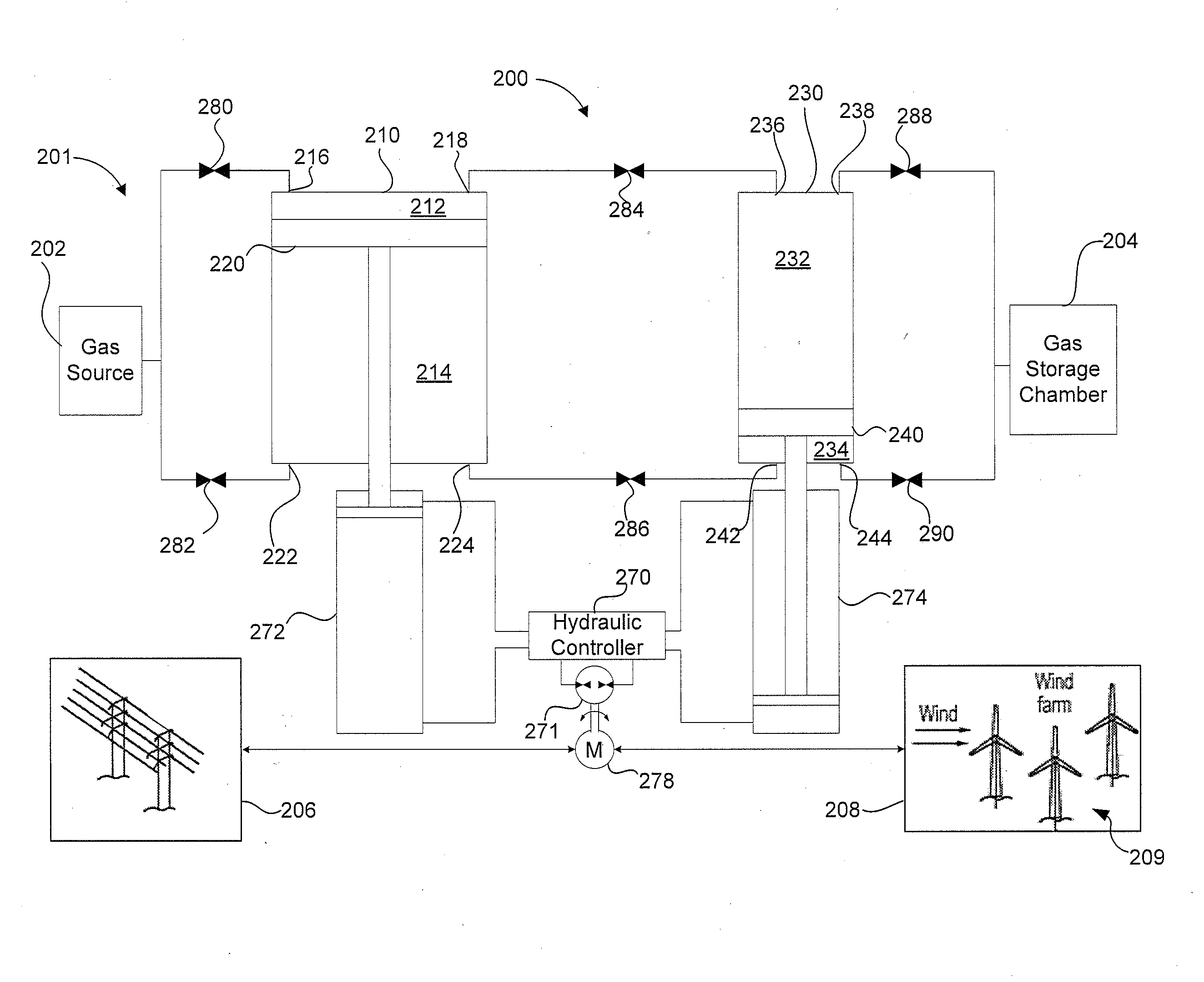 Systems and methods for compressing and/or expanding a gas utilizing a bi-directional piston and hydraulic actuator