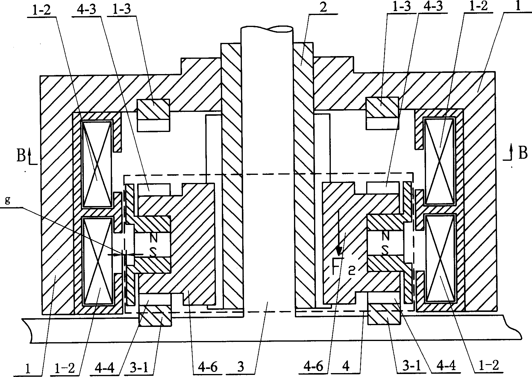 Bistable electromagnetic clutch