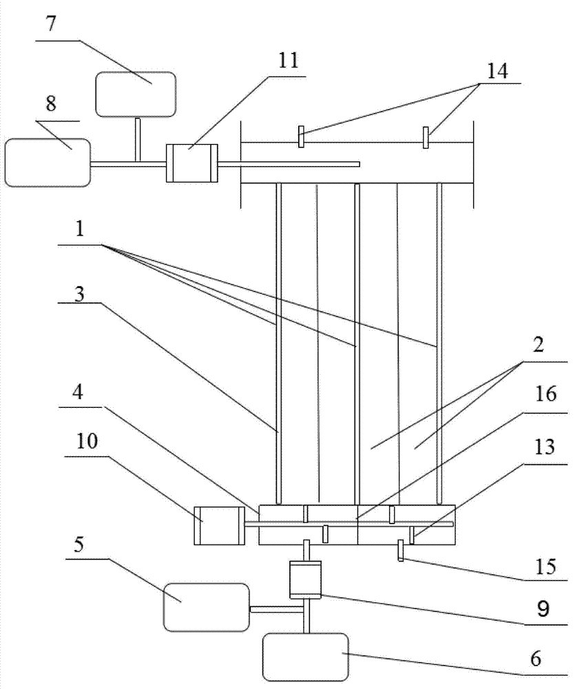 Tubular multi-line circular light and dark alternating biological hydrogen production method and device