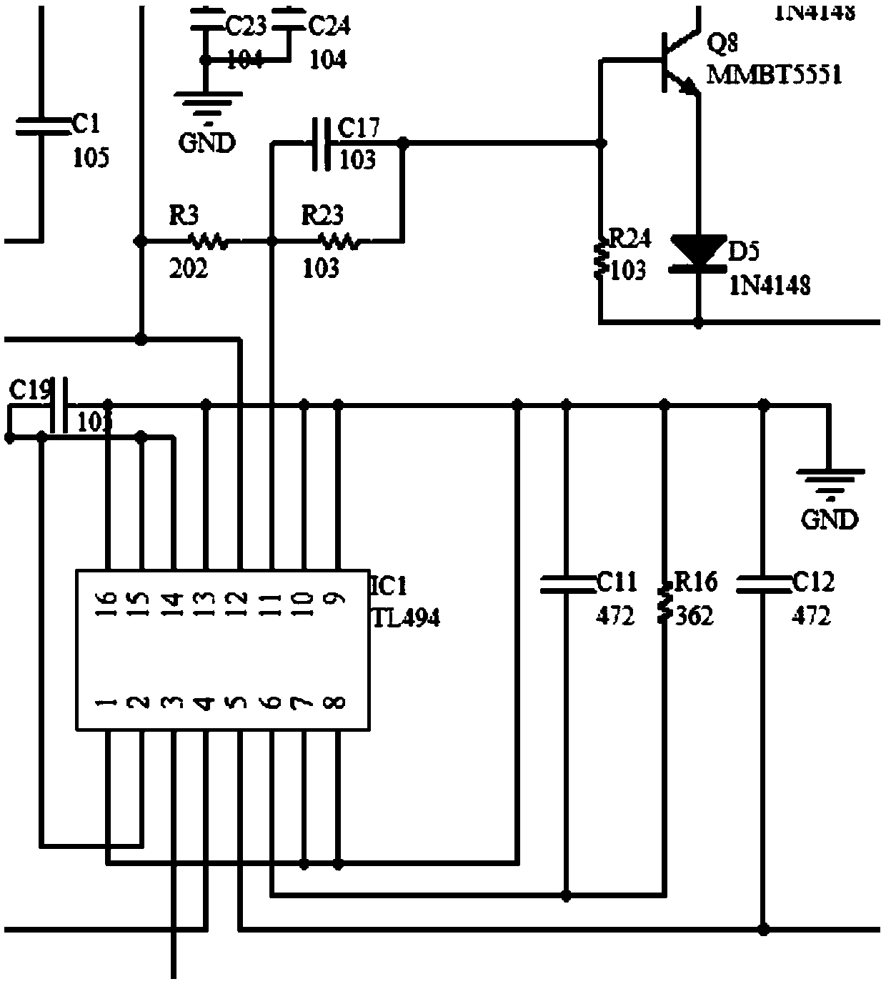 Adjustable switch power supply based on BUCK circuit