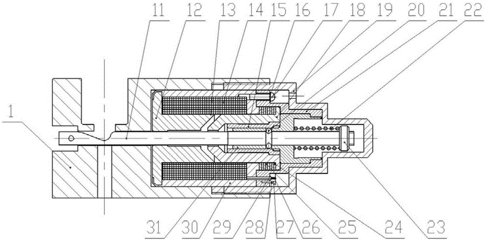 Vertical electric separation mechanism for electric connector