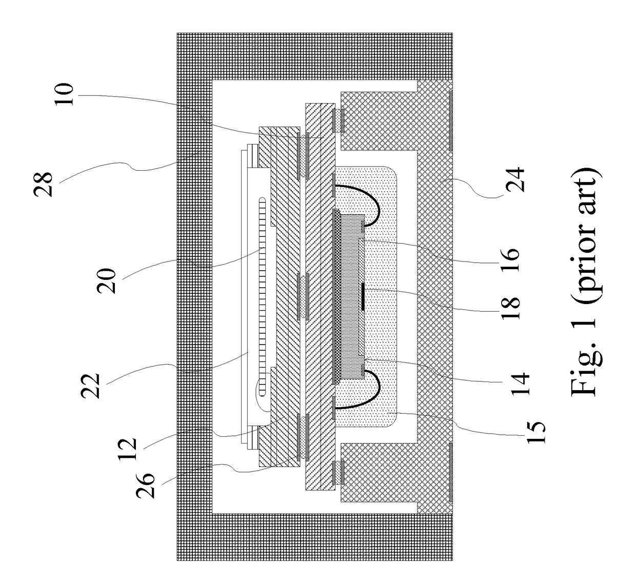 Oven controlled crystal oscillator consisting of heater-embedded ceramic package