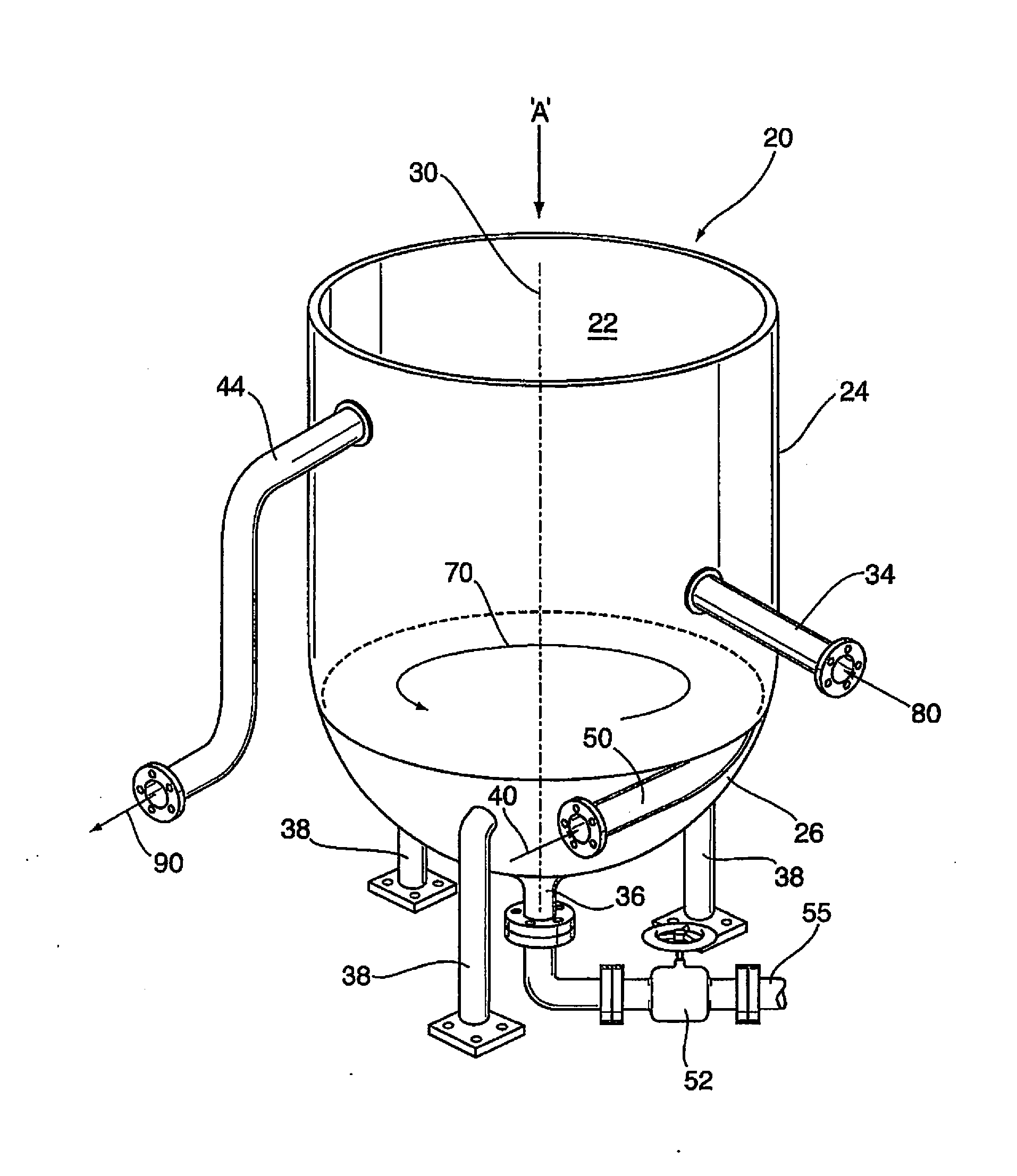 Enhanced vortex fluid treatment apparatus, system, and method for separating solids from solids-containing liquids