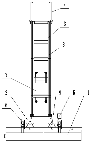 Hydraulic lifting platform of coal mine full-mechanized mining face