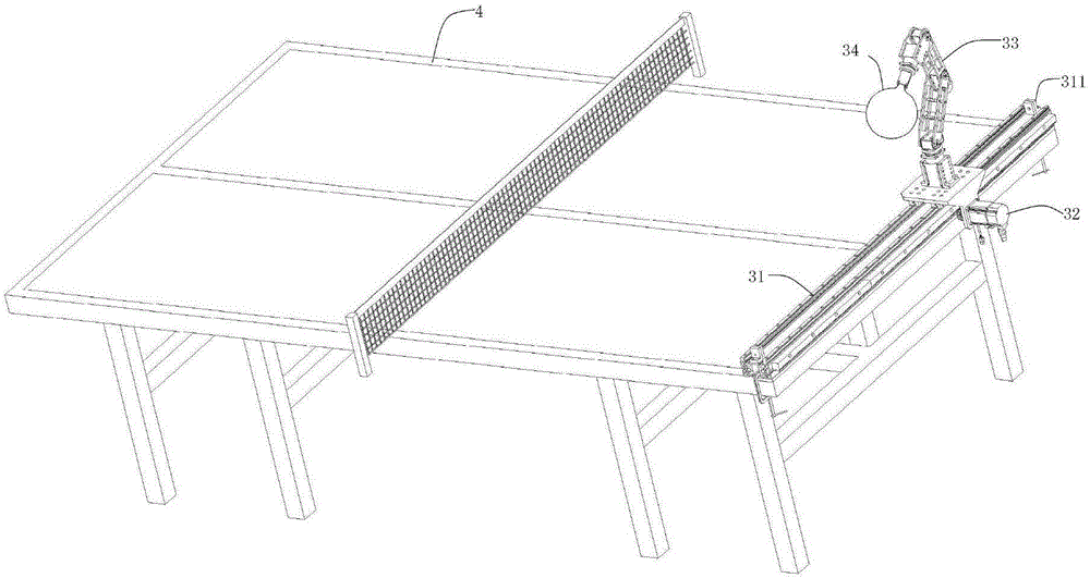 Table tennis robot and control method thereof