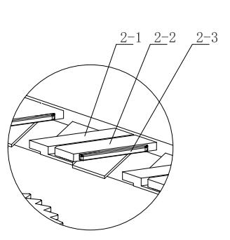 Rotary clamping block caterpillar track for wooden tenon automatic processing machine