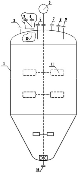 Efficient multi-nozzle polyether polyol preparation device and process