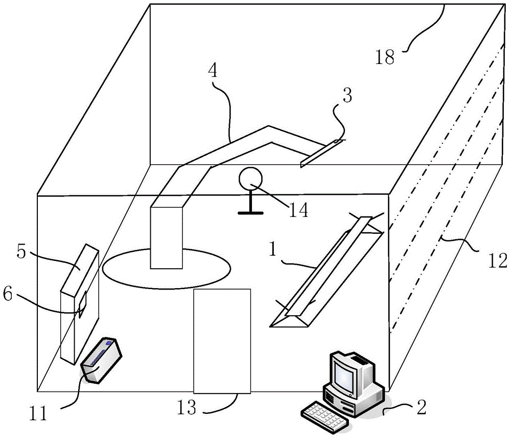 Robot workpiece assembly and form and location tolerance detection system and method based on face laser sensor