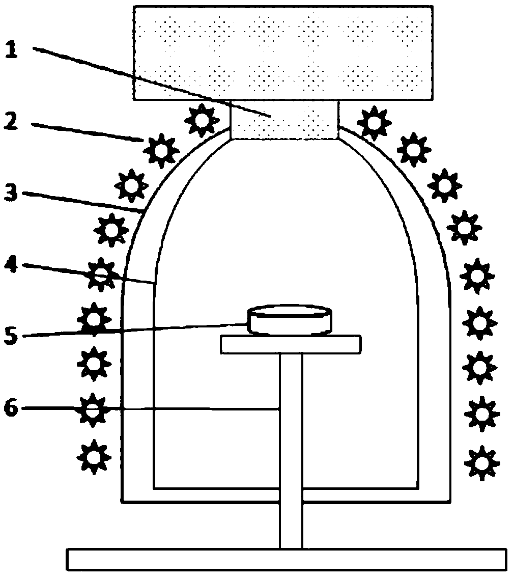 Uniform light shooting device used for there-dimensional digital microscope