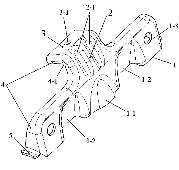 Air sac mounting bracket for automobile co-pilot position