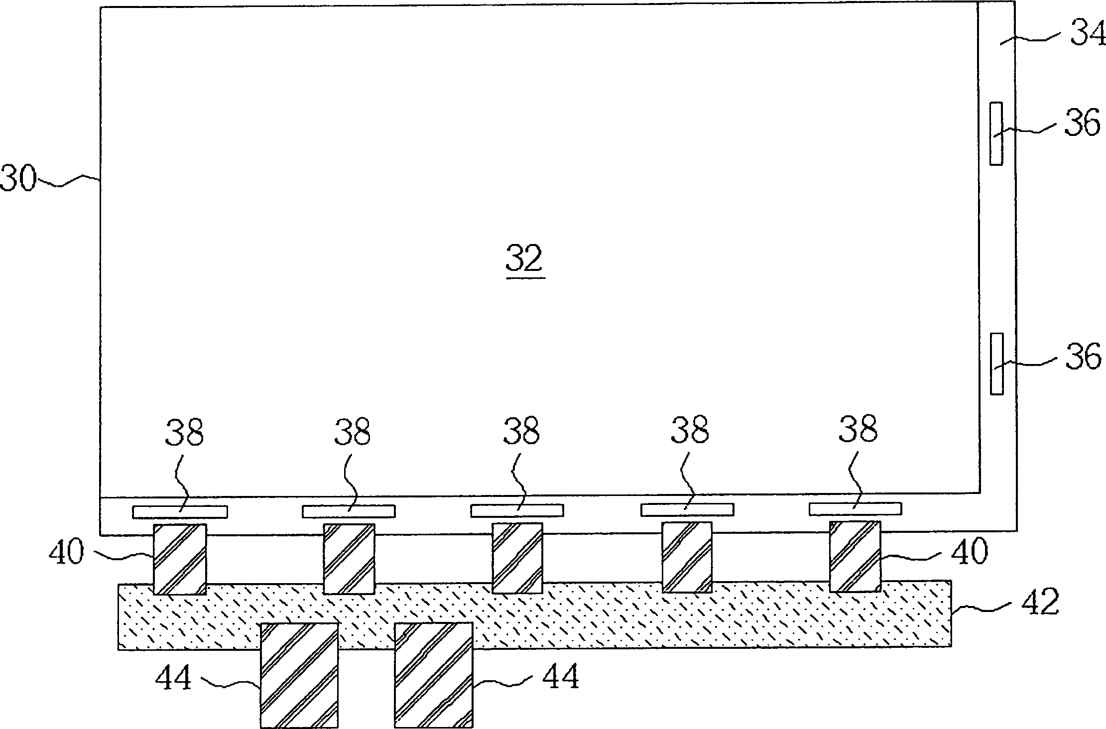 Soft circuit board connecting structure