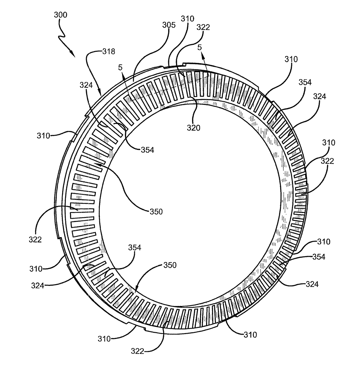 Tone ring with protective filler