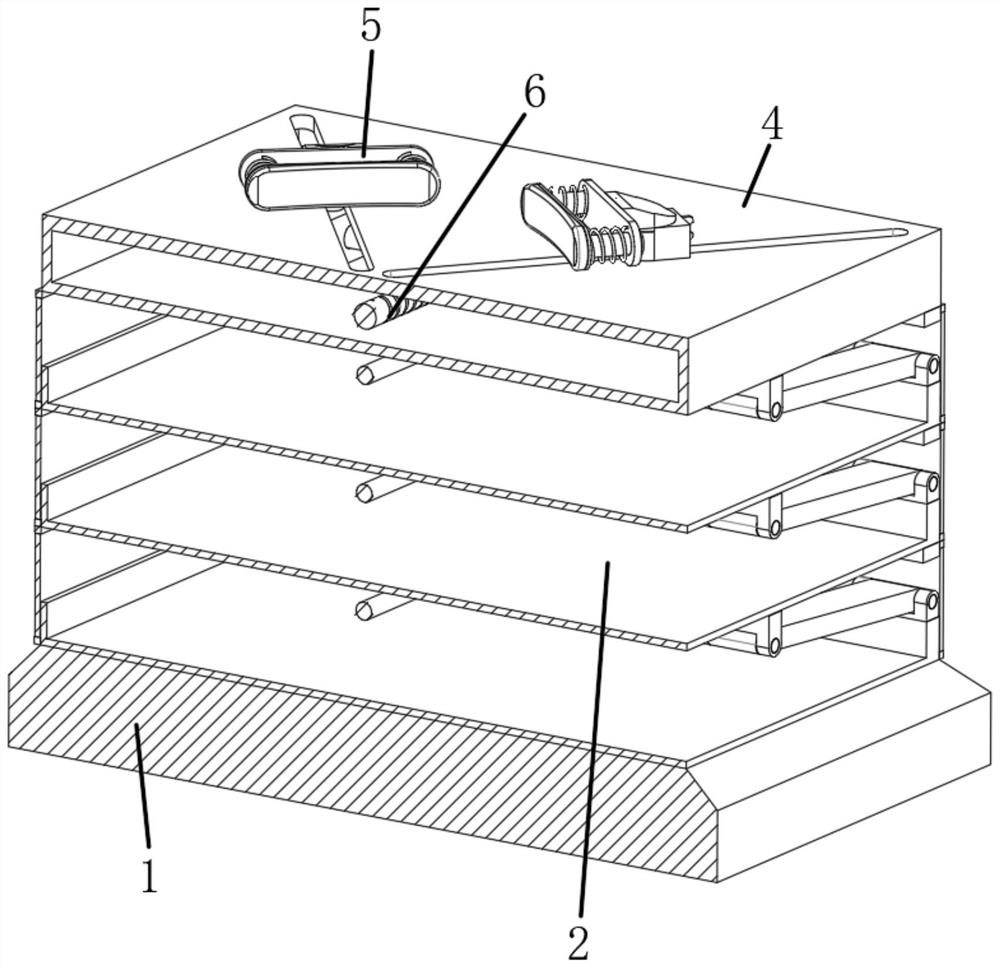 Medical examination instrument fixing device