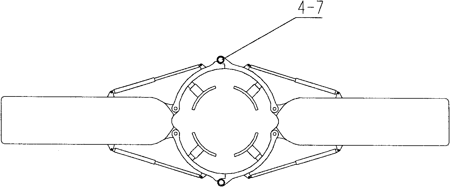 Fan holding and lifting device and mobile overwater operation platform