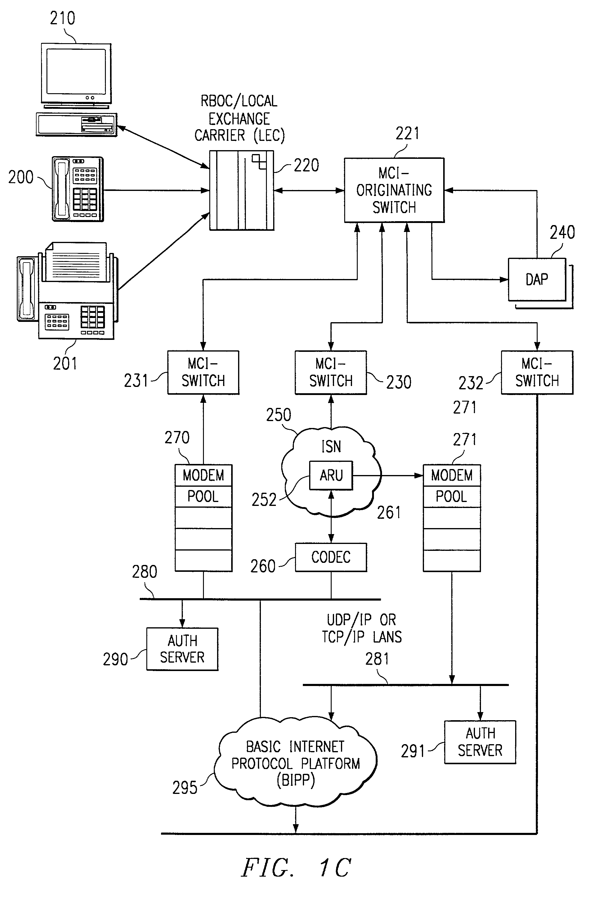 System and method for providing requested quality of service in a hybrid network