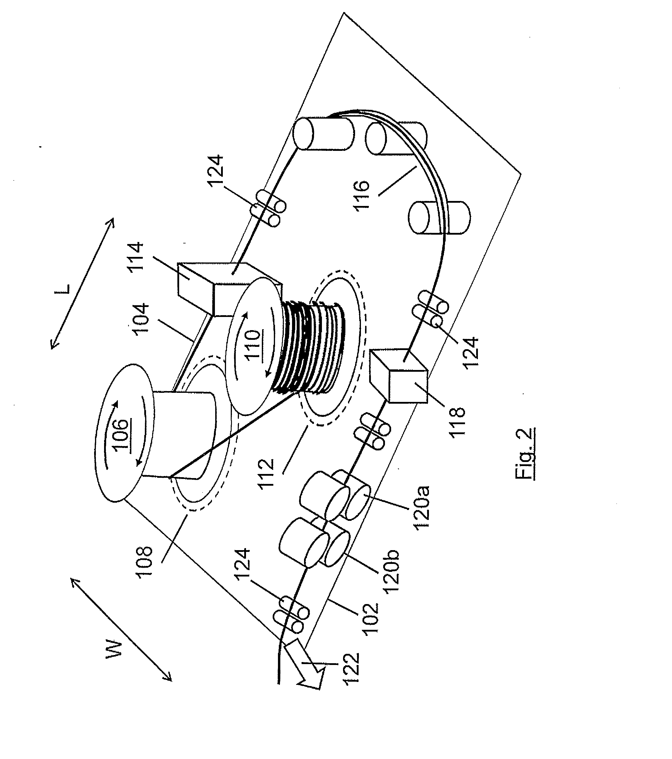 Laying of conduit at sea using horizontal reels