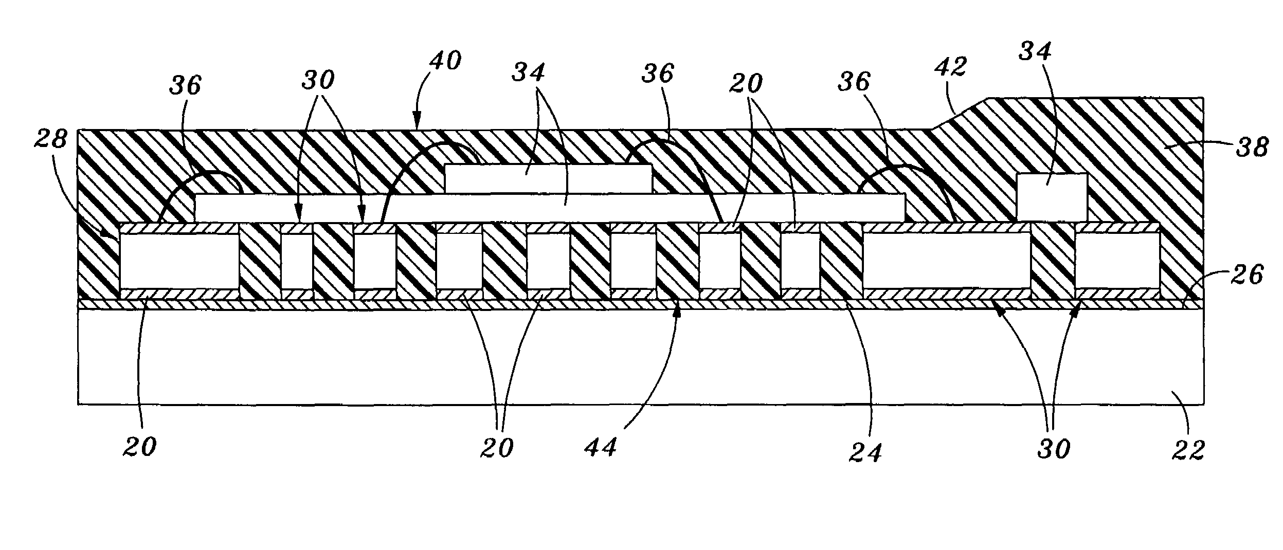 Secure digital memory card using land grid array structure