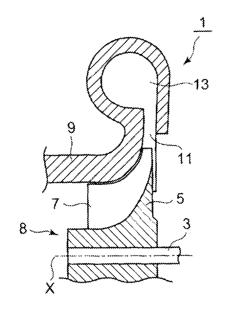 Scroll structure of centrifugal compressor