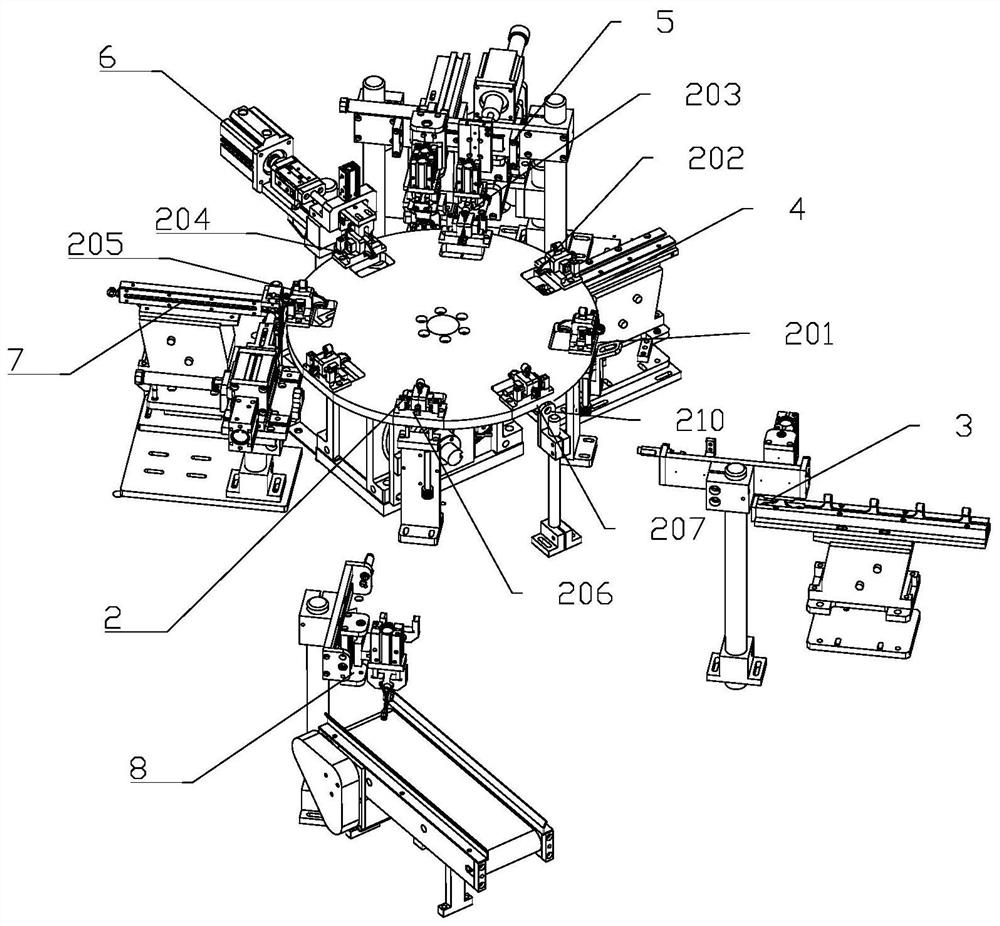 Screw and rubber cap assembling device and method