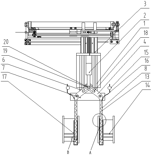 Inner side fixed type optical fiber transfer device and operation method thereof