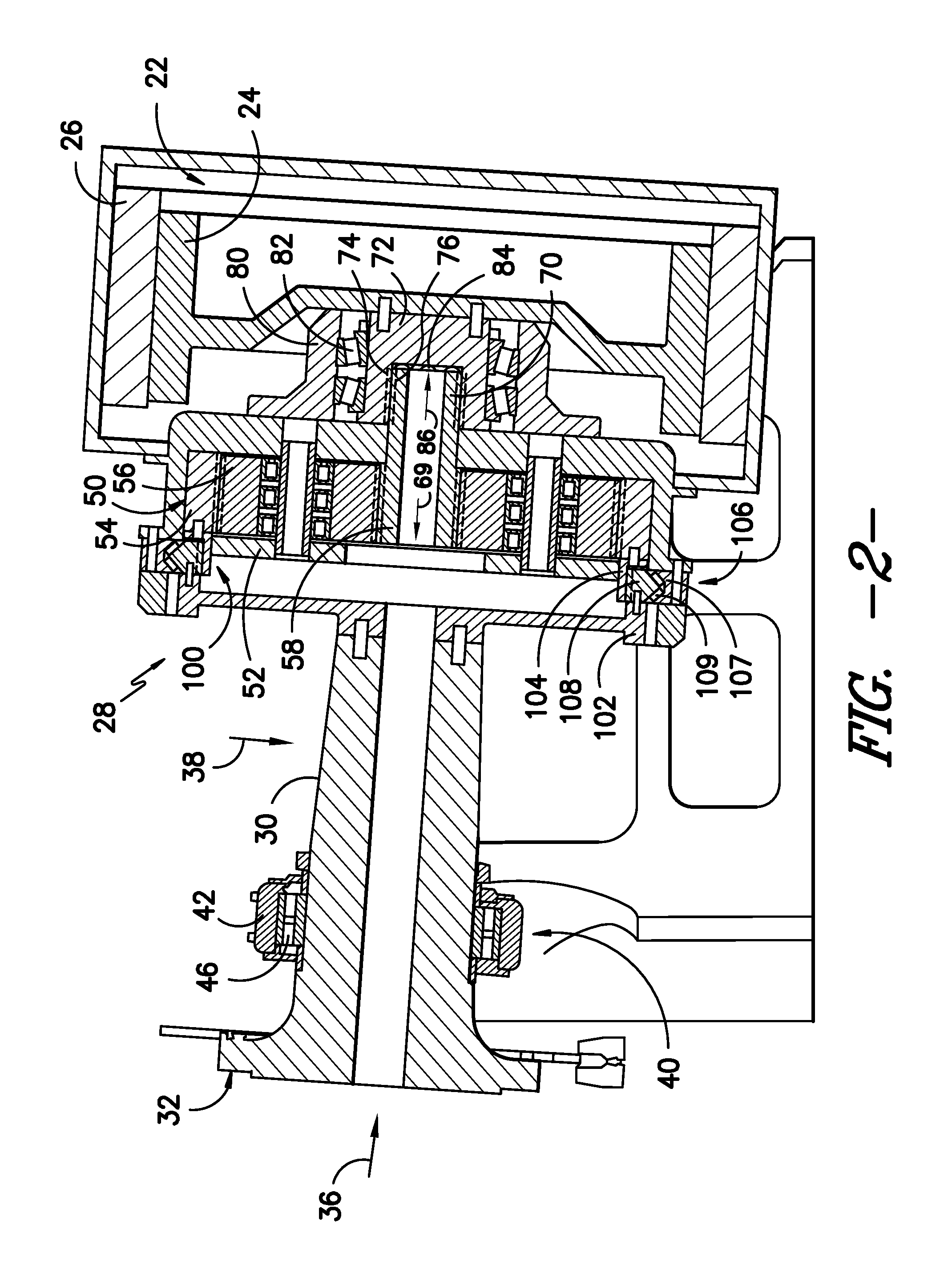 Drivetrain for generator in wind turbine