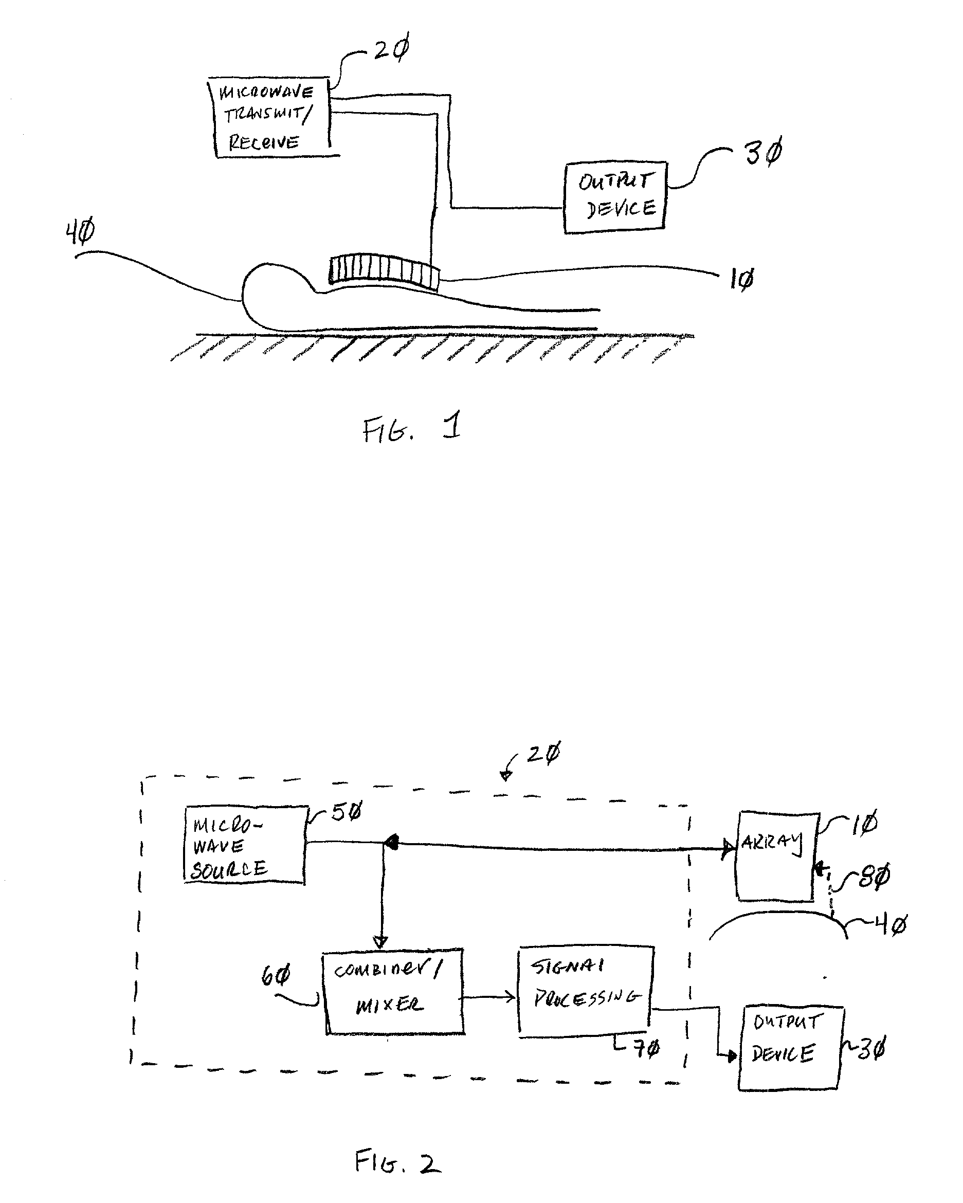 Apparatus and method for heart size measurement using microwave doppler radar