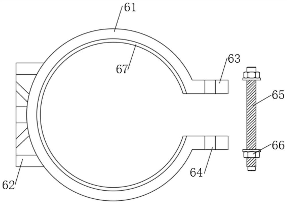 Dialysis tube fixing device for nephrology department